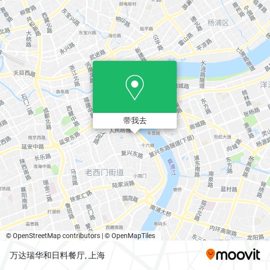 万达瑞华和日料餐厅地图