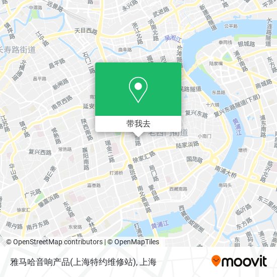 雅马哈音响产品(上海特约维修站)地图