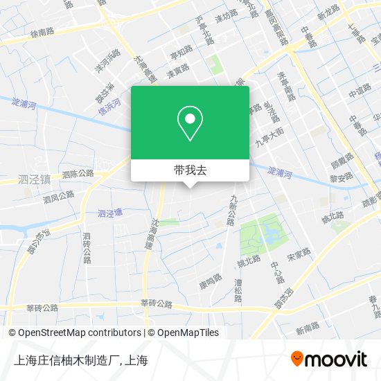 上海庄信柚木制造厂地图