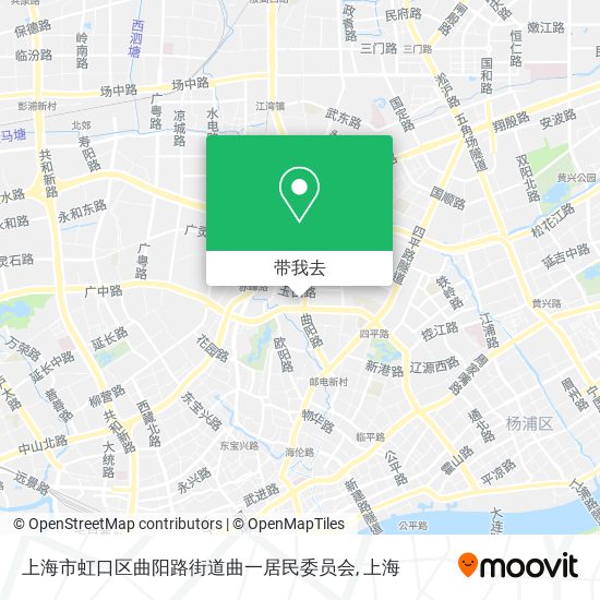 上海市虹口区曲阳路街道曲一居民委员会地图
