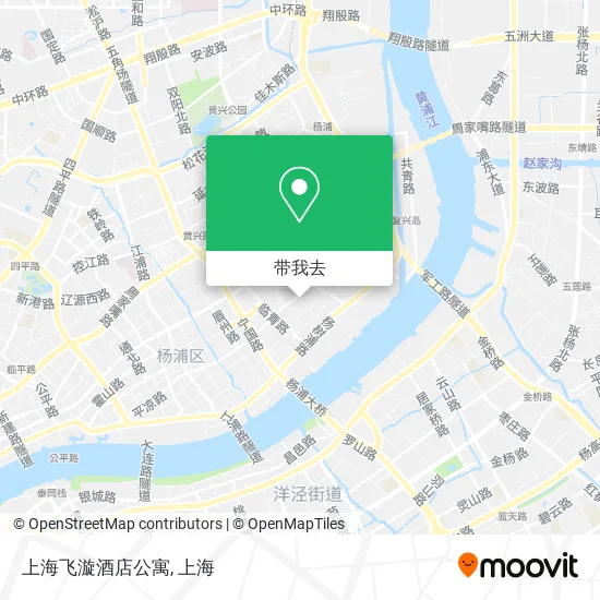 上海飞漩酒店公寓地图