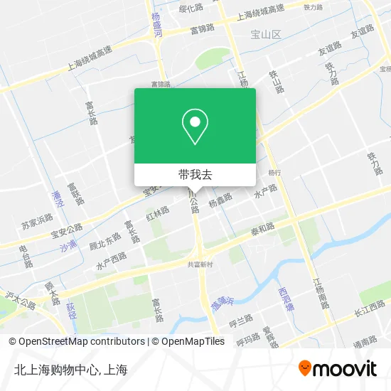 北上海购物中心地图