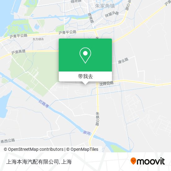 上海本海汽配有限公司地图