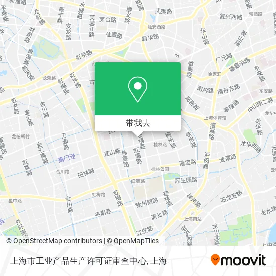 上海市工业产品生产许可证审查中心地图