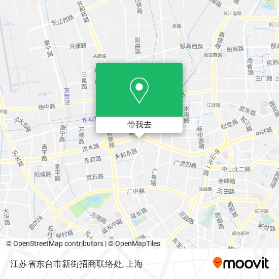 江苏省东台市新街招商联络处地图