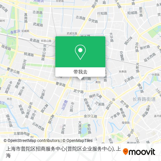 上海市普陀区招商服务中心(普陀区企业服务中心)地图