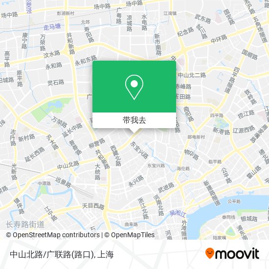 中山北路/广联路(路口)地图