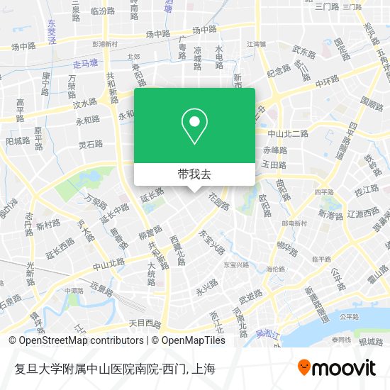 复旦大学附属中山医院南院-西门地图