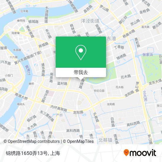 锦绣路1650弄13号地图