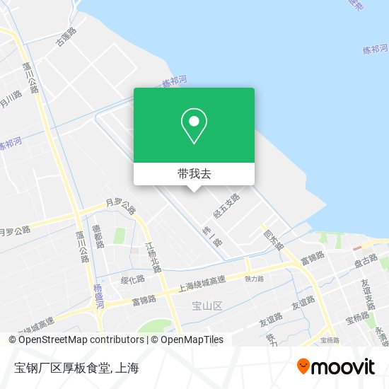 宝钢厂区厚板食堂地图