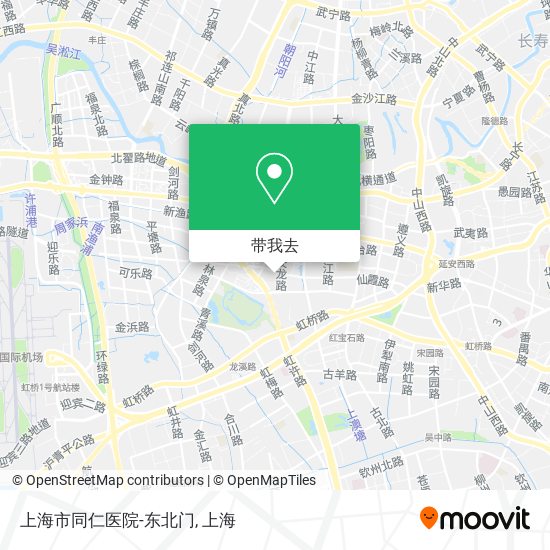 上海市同仁医院-东北门地图