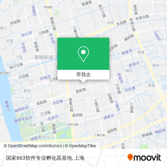 国家863软件专业孵化器基地地图