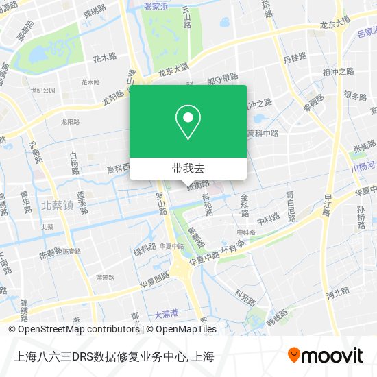 上海八六三DRS数据修复业务中心地图