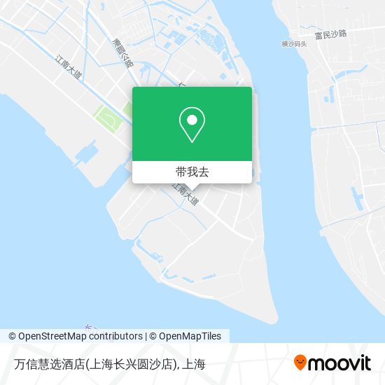 万信慧选酒店(上海长兴圆沙店)地图