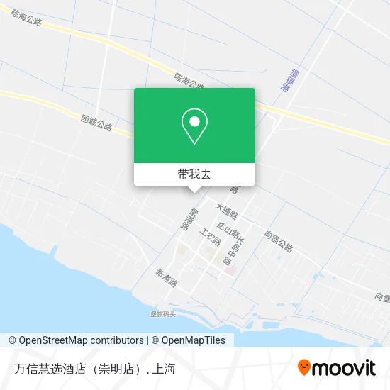 万信慧选酒店（崇明店）地图
