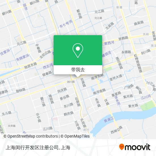 上海闵行开发区注册公司地图