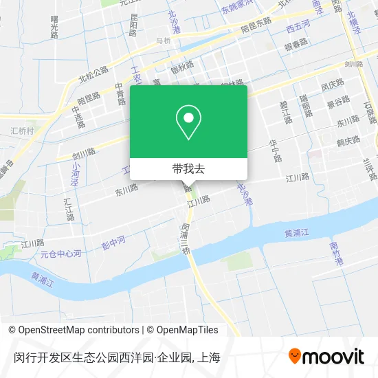 闵行开发区生态公园西洋园·企业园地图