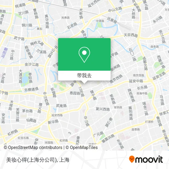 美妆心得(上海分公司)地图