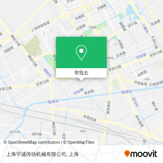 上海宇减传动机械有限公司地图