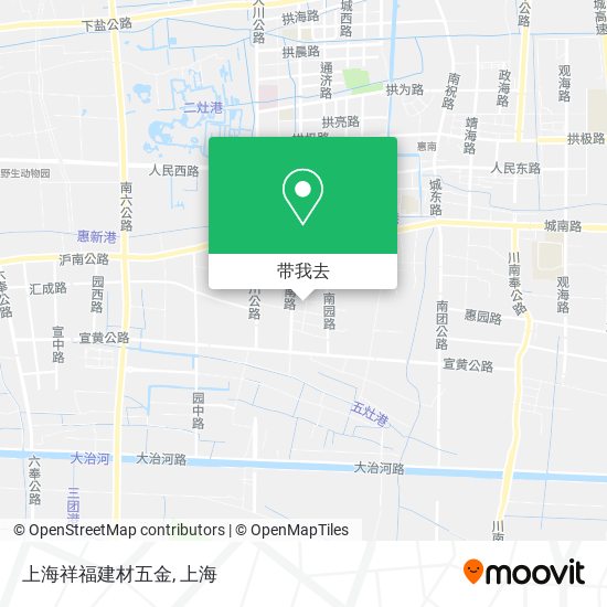 上海祥福建材五金地图