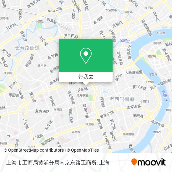 上海市工商局黄浦分局南京东路工商所地图