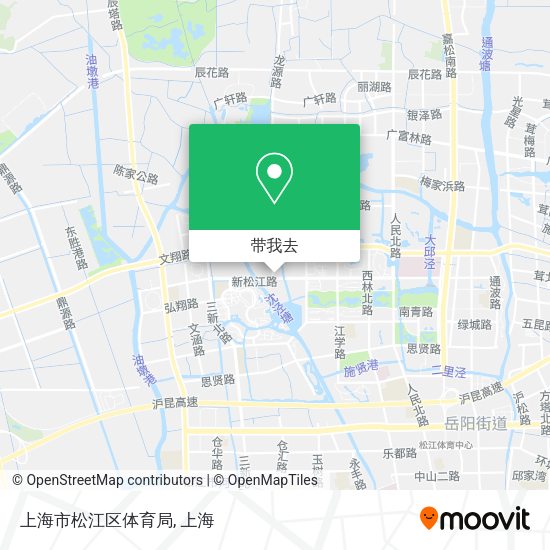 上海市松江区体育局地图