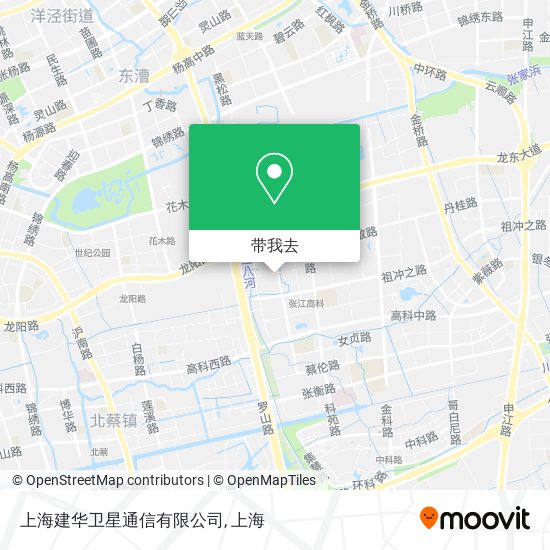 上海建华卫星通信有限公司地图