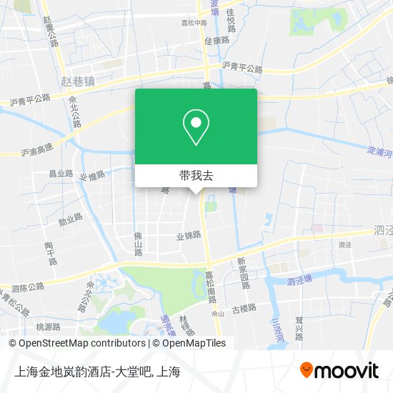 上海金地岚韵酒店-大堂吧地图