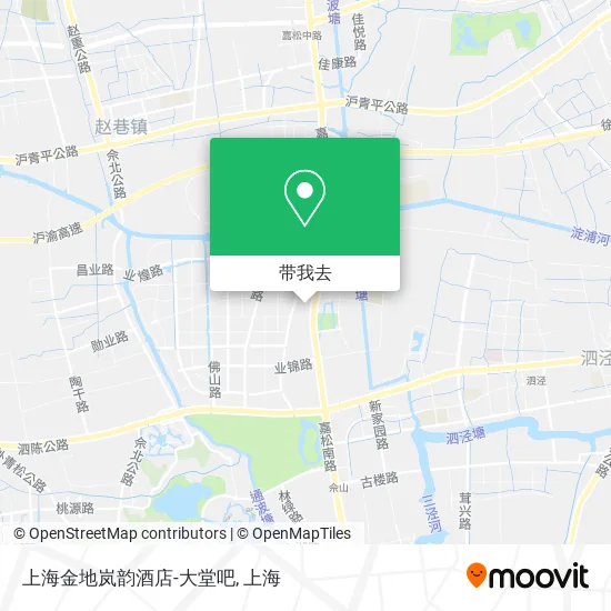 上海金地岚韵酒店-大堂吧地图