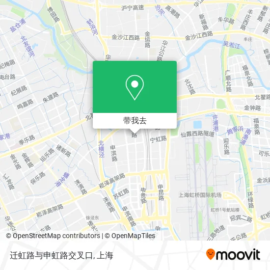 迁虹路与申虹路交叉口地图