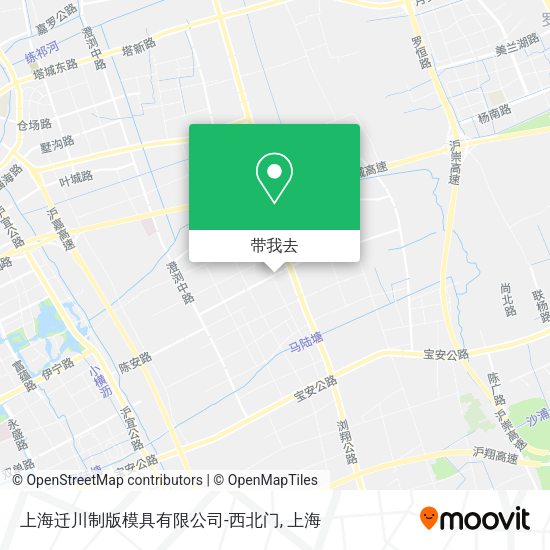 上海迁川制版模具有限公司-西北门地图