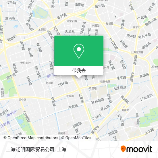 上海泛明国际贸易公司地图