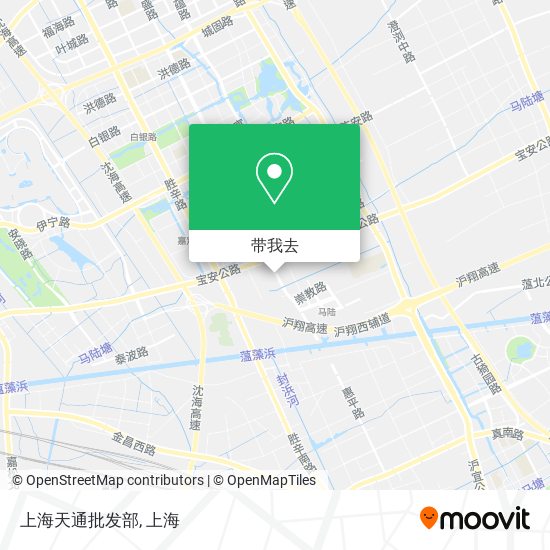 上海天通批发部地图