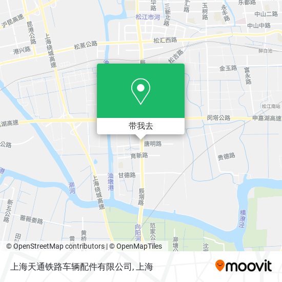 上海天通铁路车辆配件有限公司地图