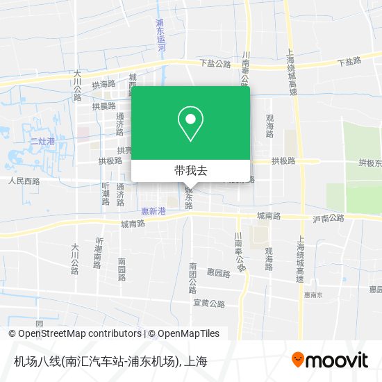 机场八线(南汇汽车站-浦东机场)地图
