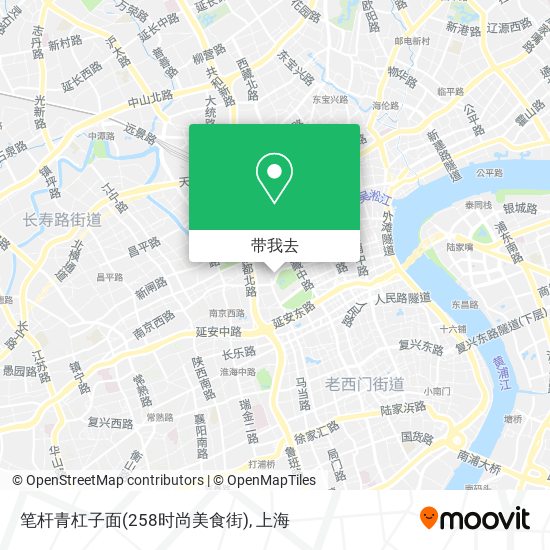 笔杆青杠子面(258时尚美食街)地图