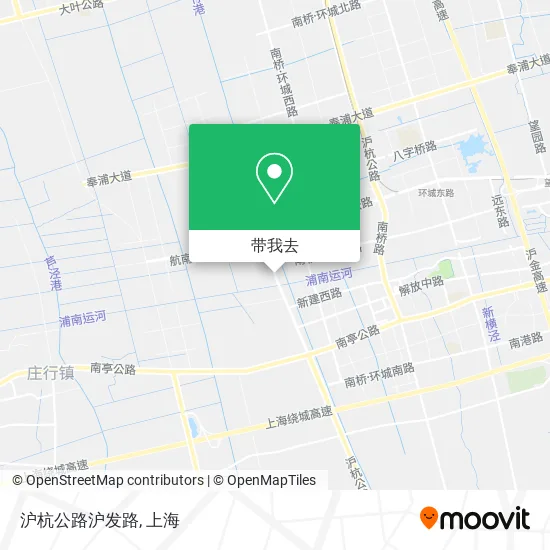 沪杭公路沪发路地图
