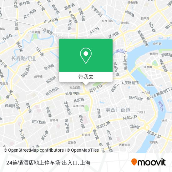 24连锁酒店地上停车场-出入口地图