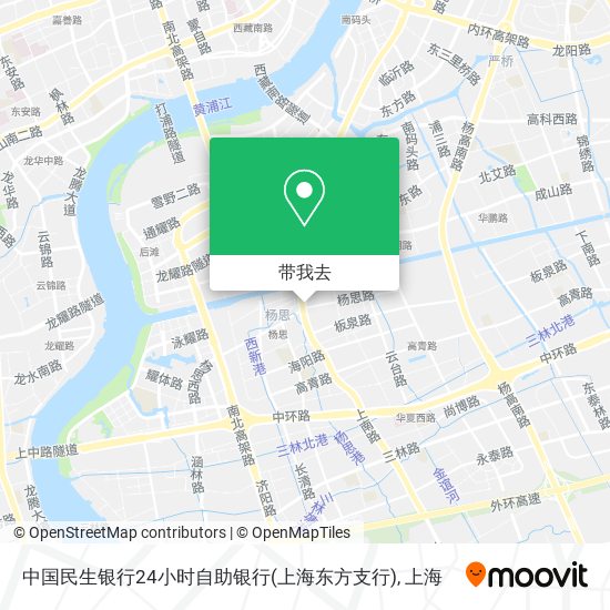 中国民生银行24小时自助银行(上海东方支行)地图