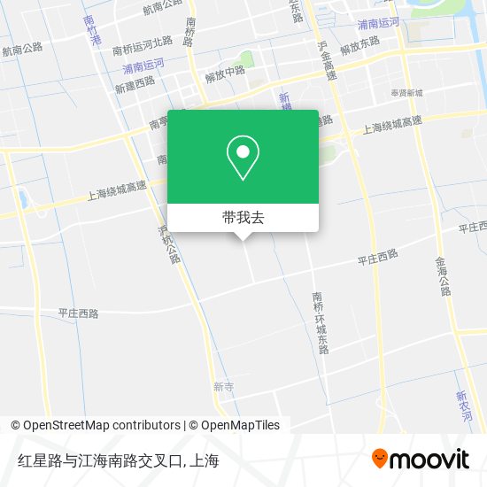 红星路与江海南路交叉口地图