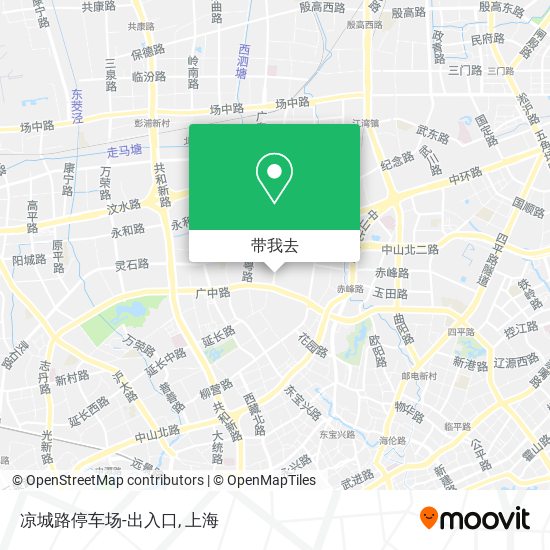 凉城路停车场-出入口地图