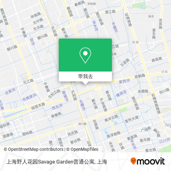 上海野人花园Savage Garden普通公寓地图