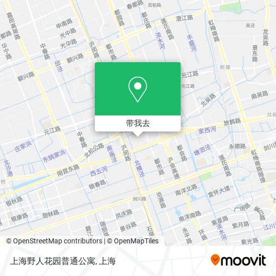 上海野人花园普通公寓地图