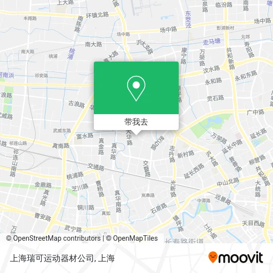 上海瑞可运动器材公司地图