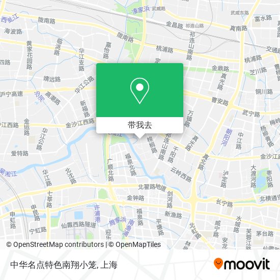 中华名点特色南翔小笼地图