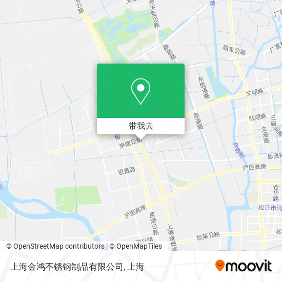 上海金鸿不锈钢制品有限公司地图