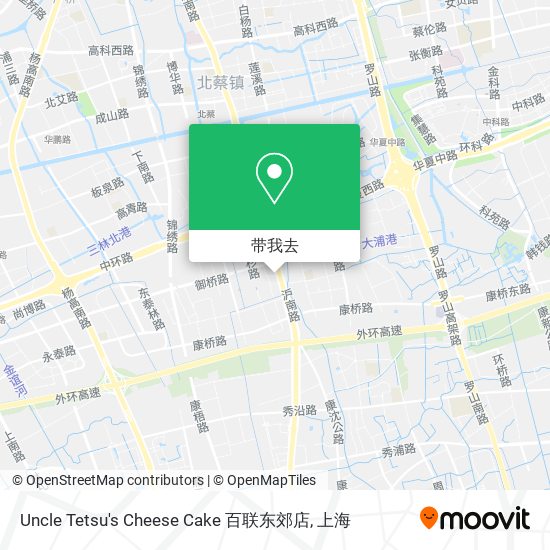 Uncle Tetsu's Cheese Cake 百联东郊店地图
