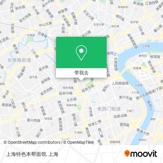 上海特色本帮面馆地图