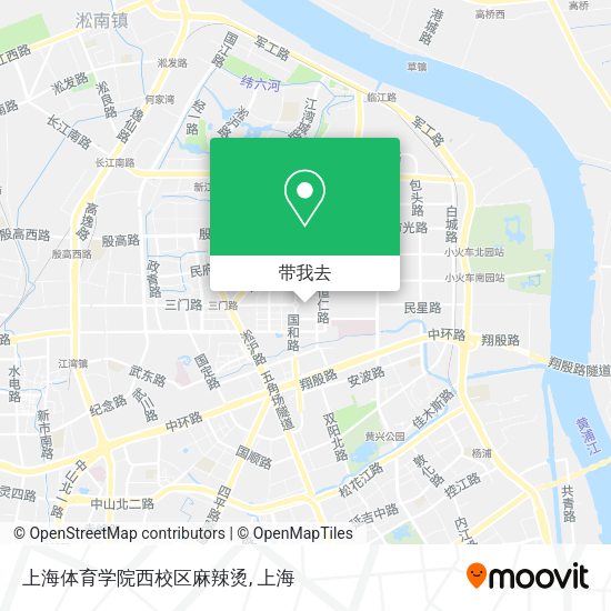 上海体育学院西校区麻辣烫地图