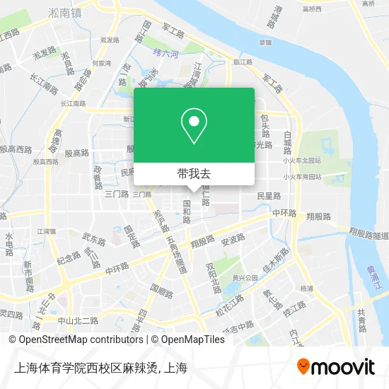 上海体育学院西校区麻辣烫地图